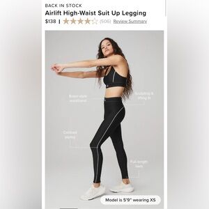 ALO Yoga Black Airlift High-Waist Leggings